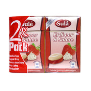 Sula Erdbeer & Sahne 2 x Pack Cukierki truskawkowe bez cukru
